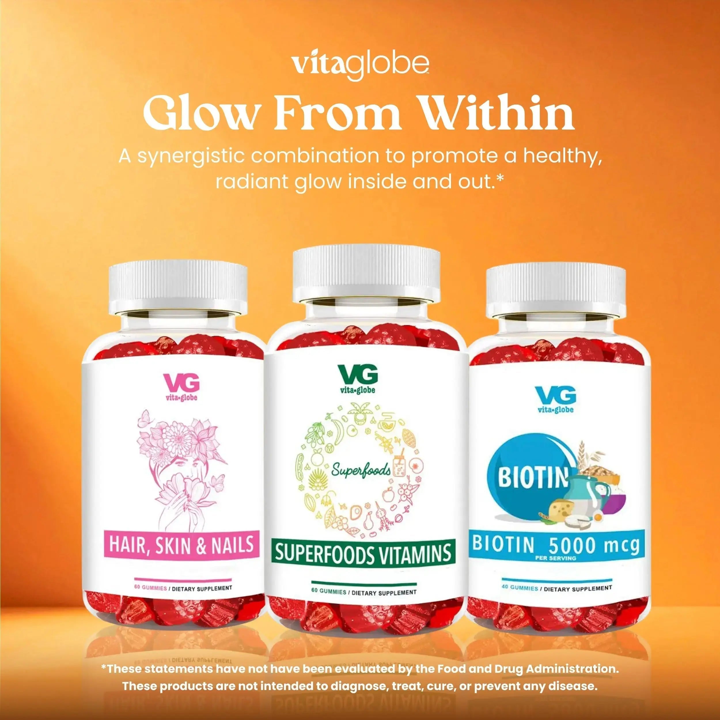 VITA GLOBE Superfood Gummy Vitamins – Immune Health & Antioxidant Support – Daily Wellness Gummies for Adults & Kids – Vegan VITA GLOBE Au supplements