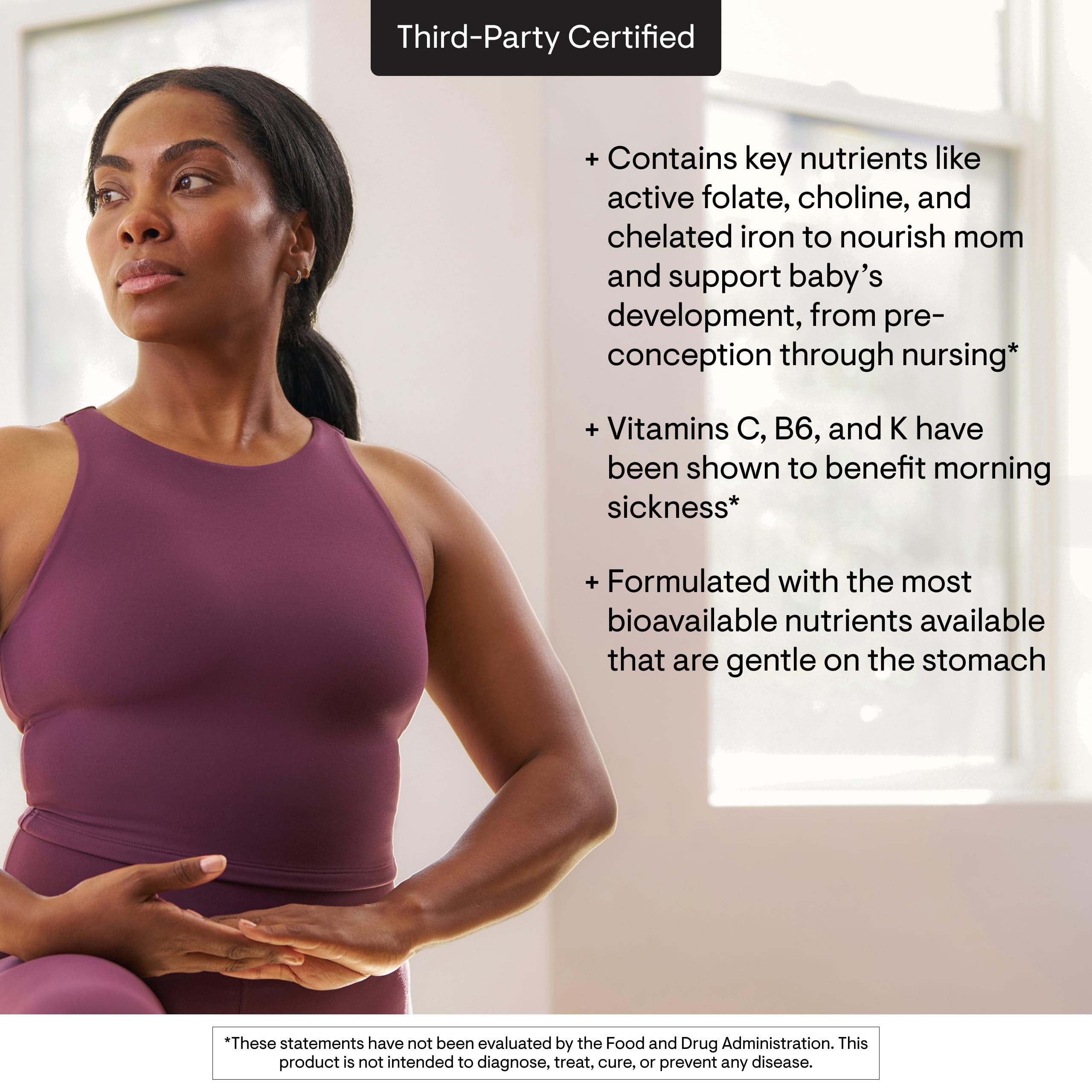 THORNE - Basic Prenatal - Well-Researched Folate Multi for Pregnant & Nursing Women - Includes 18 Vitamins & Minerals, Plus Choline - Third-Party Certified