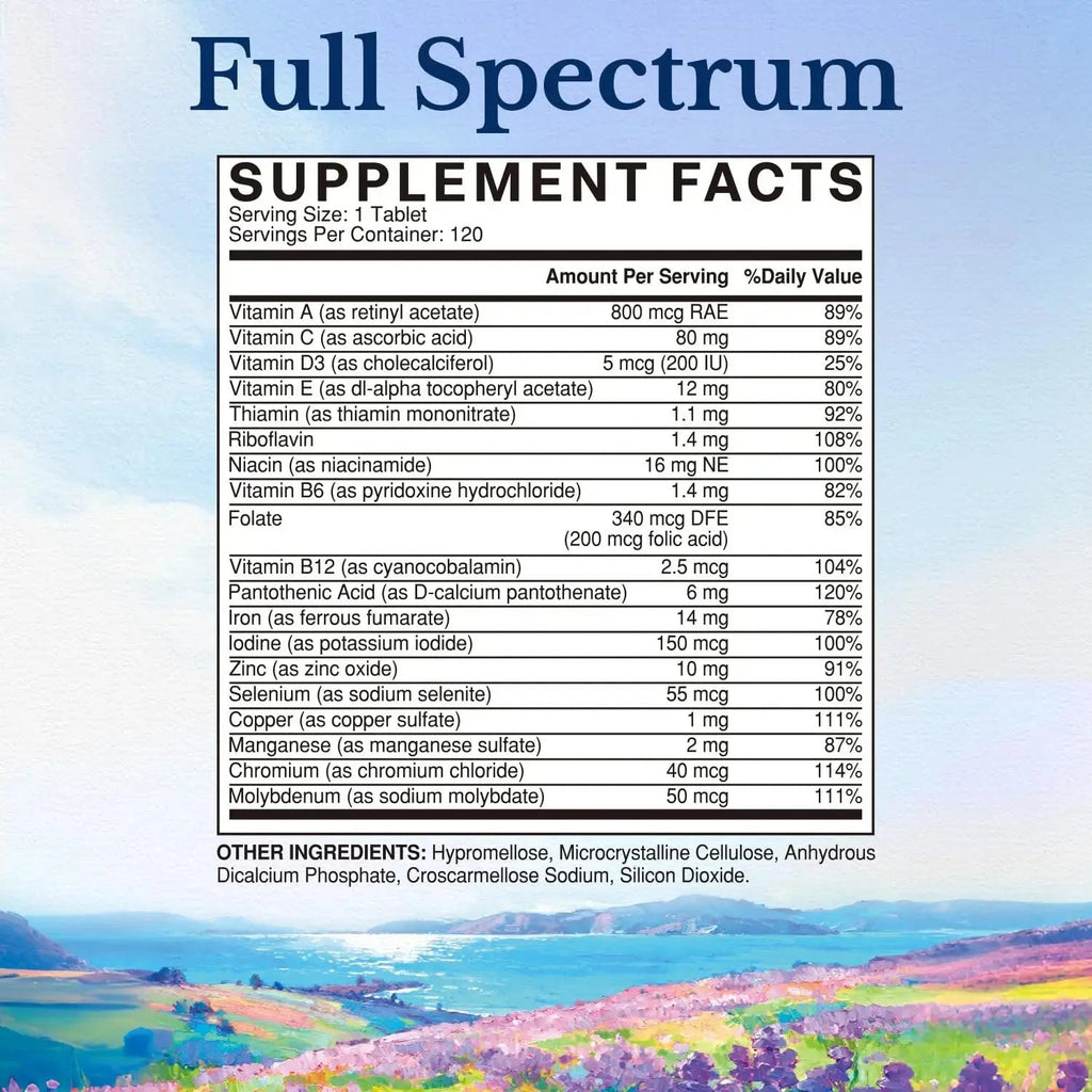 Vitalitown Multivitamin for Women & Men, with Iron, Zinc, Vitamin D3, A, C, B, E, 19 Key Nutrients, One Per Day Vitalitown Au supplements