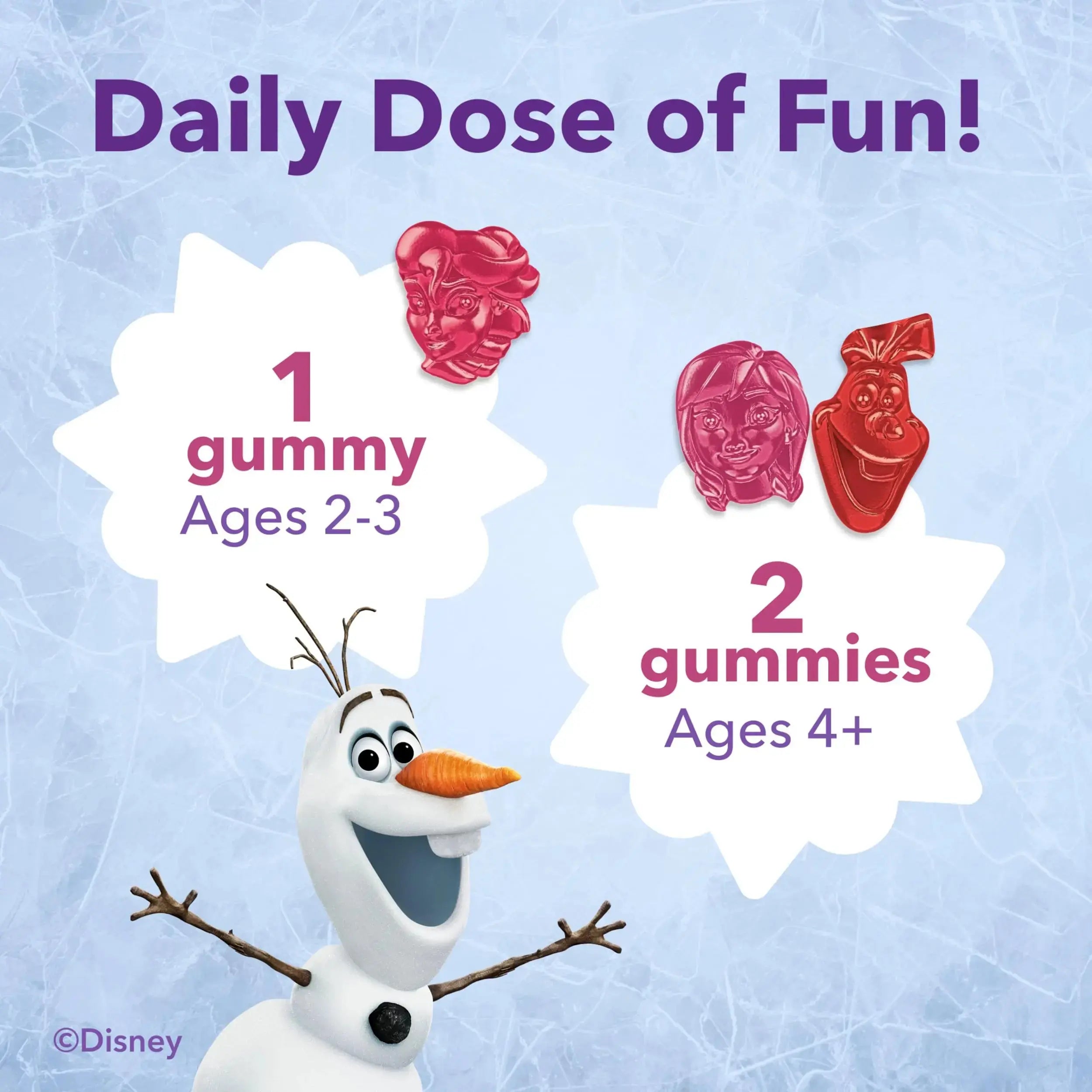 L'il Critters Frozen Daily Kids Multivitamin Gummies Assorted Berry Flavors for Ages 2+ Toddlers and Kids, Disney Multivitamin Gummies Lil Critters Au supplements