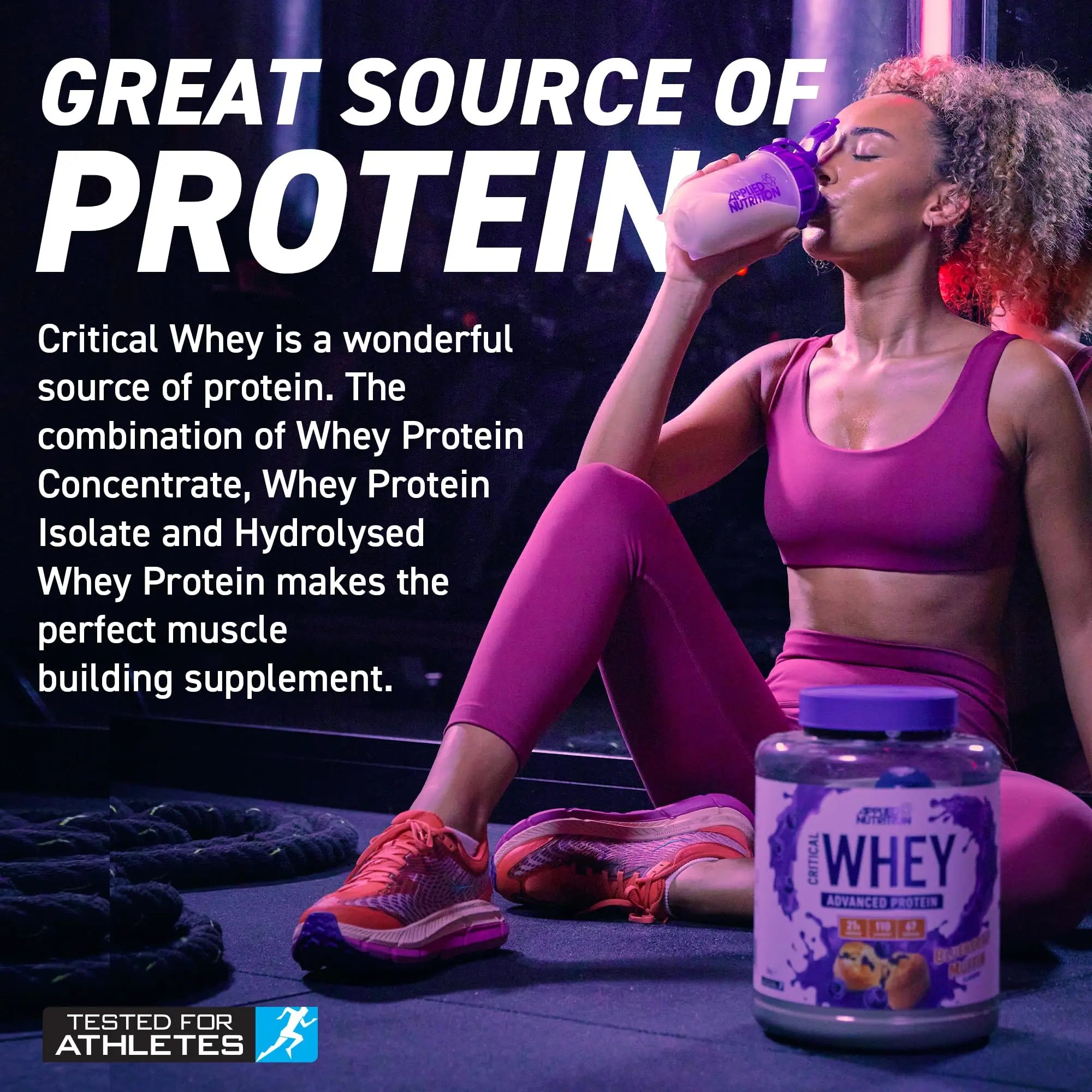 Applied Nutrition Critical Whey Protein Powder 2kg - High Protein Powder, Protein Milkshake Applied Nutrition Au supplements