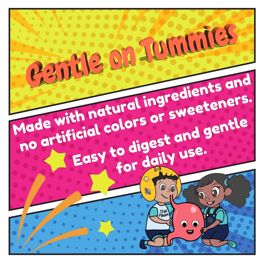 Stars Kids Multivitamin Gummies with Omega 3, Vitamins for Kids with A, B, C, D, Plant Based Multi Vitamins for Children, Manganese Vitastars Au supplements