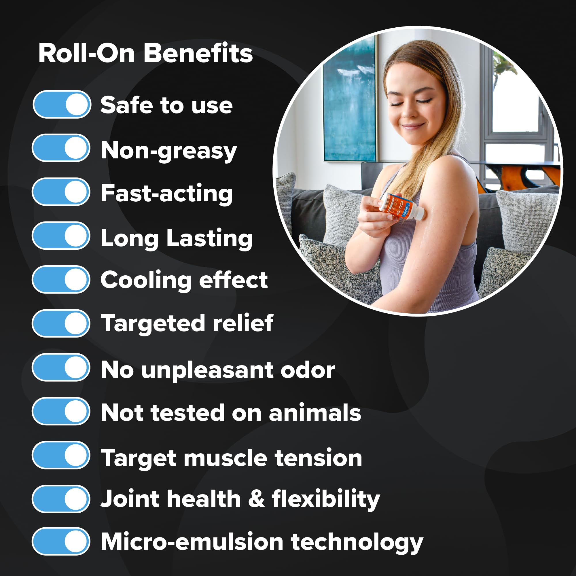 Naturcel Sport Roll-On, 2FL OZ, Topical Reliever for Aches and Pains of Muscles and Joints, Cooling, Fast Acting, Mess Free Massage Roller, Colorless Naturcel Au supplements