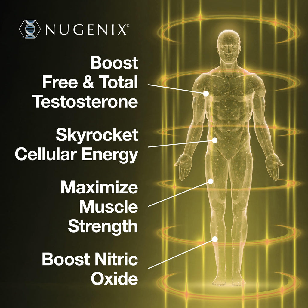 Nugenix Total-T2 - Nitric Oxide Booster for Men, Tesnor, S7, ElevATP, Tongkat, Citrulline, Nitric Oxide and Testosterone Supplement for Men (90 Count)