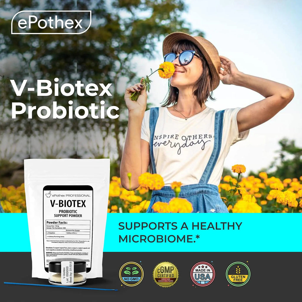 EPOTHEX V-Biotex - Pure L. Crispatus Probiotic Powder | Vaginal Probiotic | Promotes Vaginal & Urinary Health EPOTHEX Au supplements