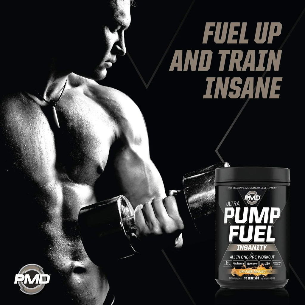 PMD Sports Ultra Pump Fuel Insanity - Pre Workout - Tropical Orange Mango (30 Servings) PMD Au supplements