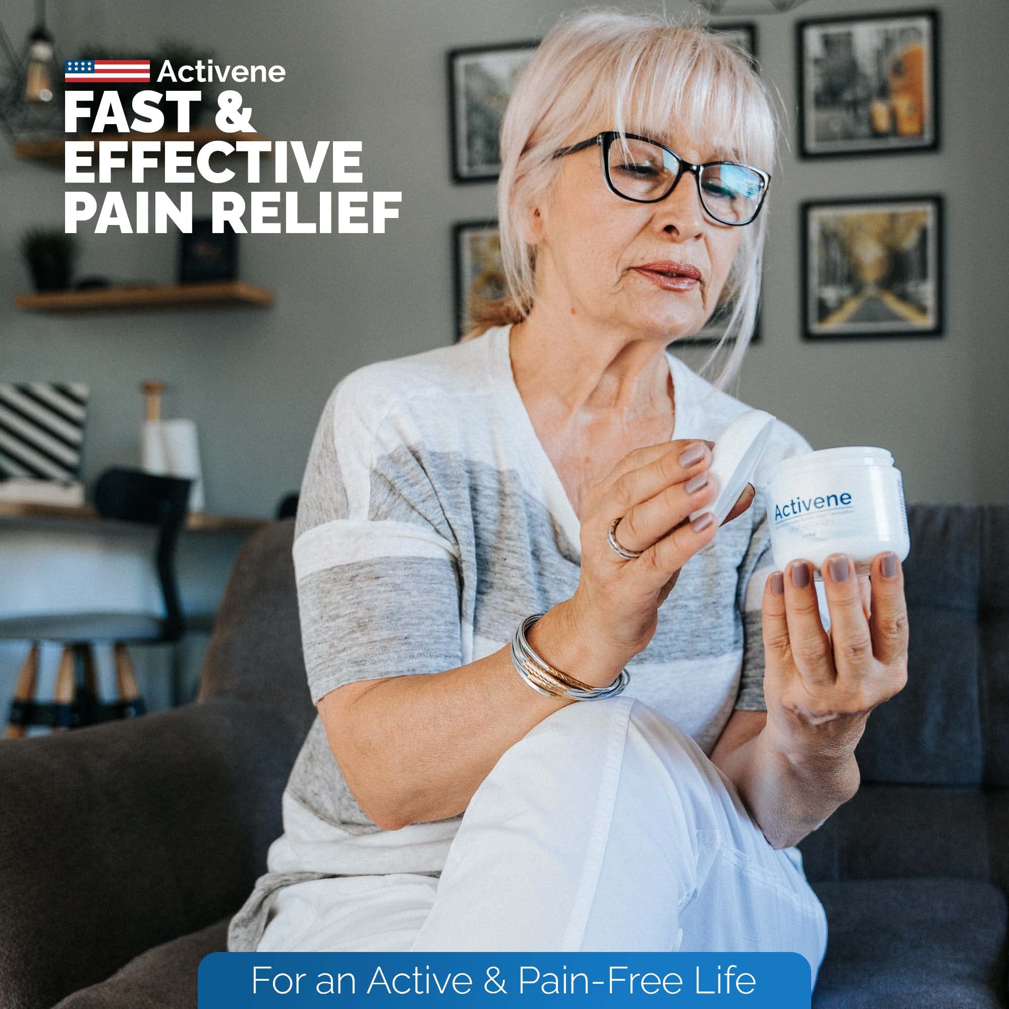 Activene Pain Relief Cream - Anti Inflammatory formulation with Powerful Arnica, Menthol & MSM for Joints, Tendons & Muscles. Chosen by Sufferers of Arthritis, Knee, Shoulder, Neck, Back & Other Pains Activene Au supplements
