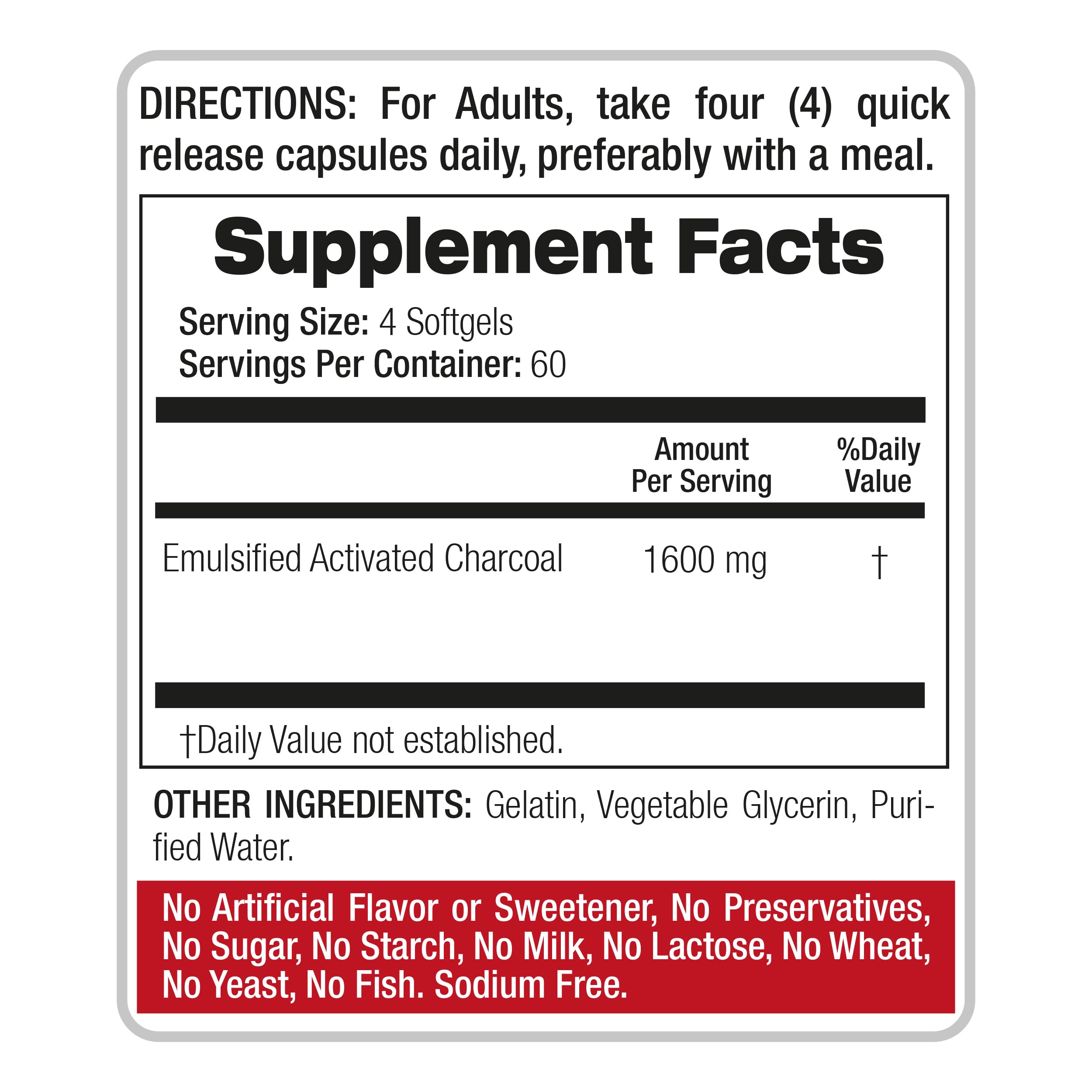 FITO MEDIC'S Lab | Activated Charcoal | 240 caps | Activated Charcoal Pills