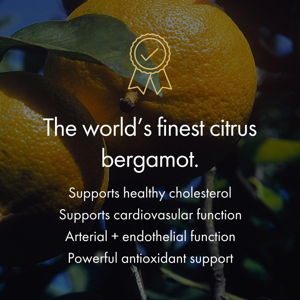 NAOMI Italian Citrus Bergamot 500mg + Resveratrol, Award-Winning Cardiologist Dvlpd, Supports Normal Cholesterol & Healthy Cellular Function, 7 Key Polyphenols