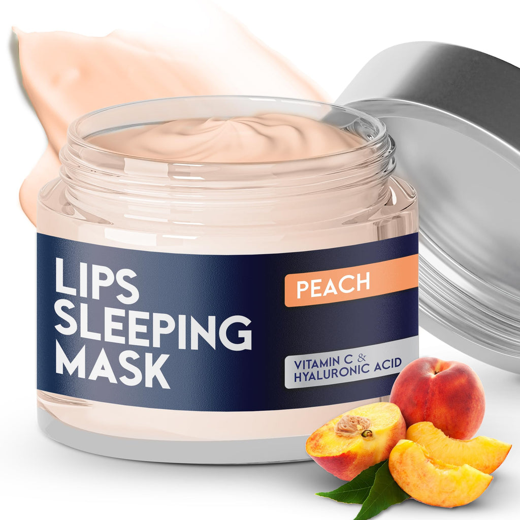 Lip Mask Overnight with Hyaluronic Acid & Collagen, Lip Sleeping Mask for Dry Cracked Lips