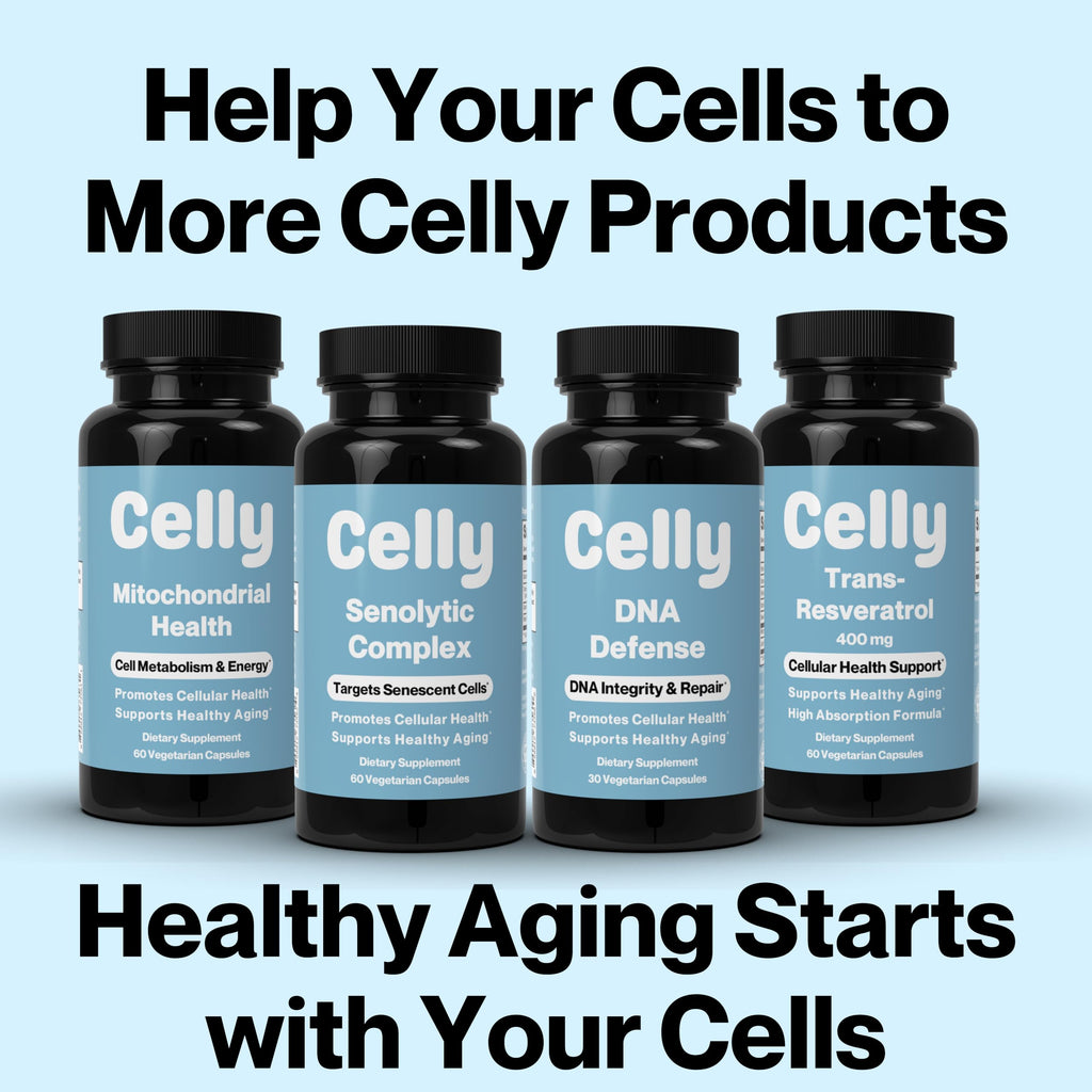 Celly NAD Booster | Longevity Supplement for Healthy Aging with NR (Nicotinamide Riboside) and Nicotinamide | Promotes Cell Function & Vitality | Non-GMO & 3rd Party Tested Celly Au supplements