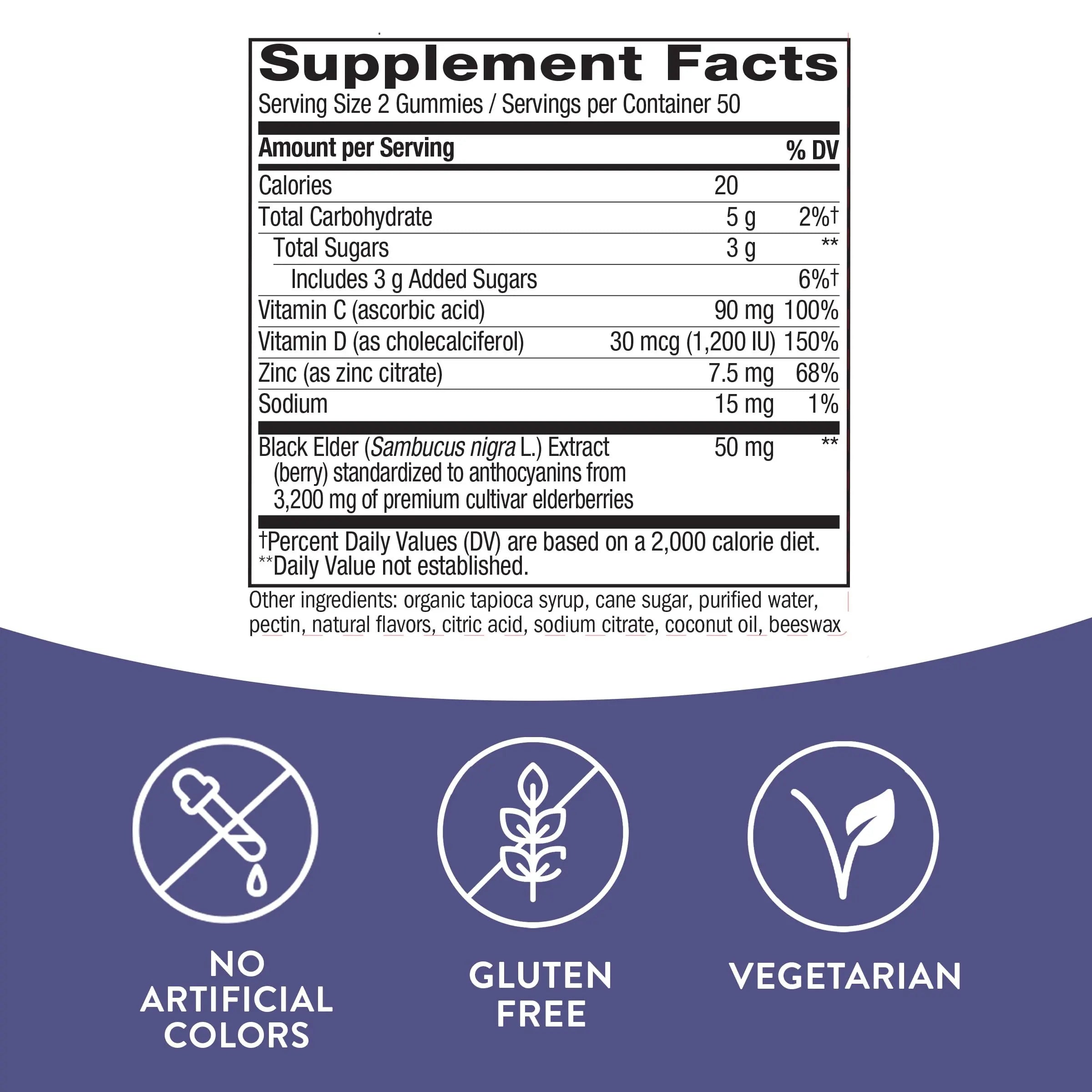 Nature's Way Sambucus Elderberry Gummies - Immune Support Supplement for Kids Nature's Way Au supplements
