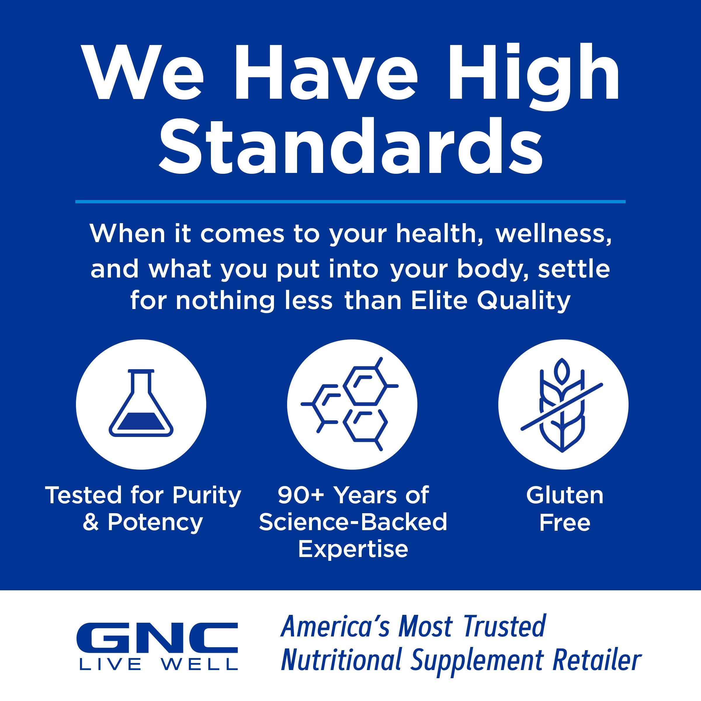 GNC Preventive Nutrition NMN, 150 mg, NAD+ Booster Supplement for Cellular Energy & DNA Repair, Anti-Aging Support, 60 Capsules, Gluten Free, 60 svg GNC Au supplements