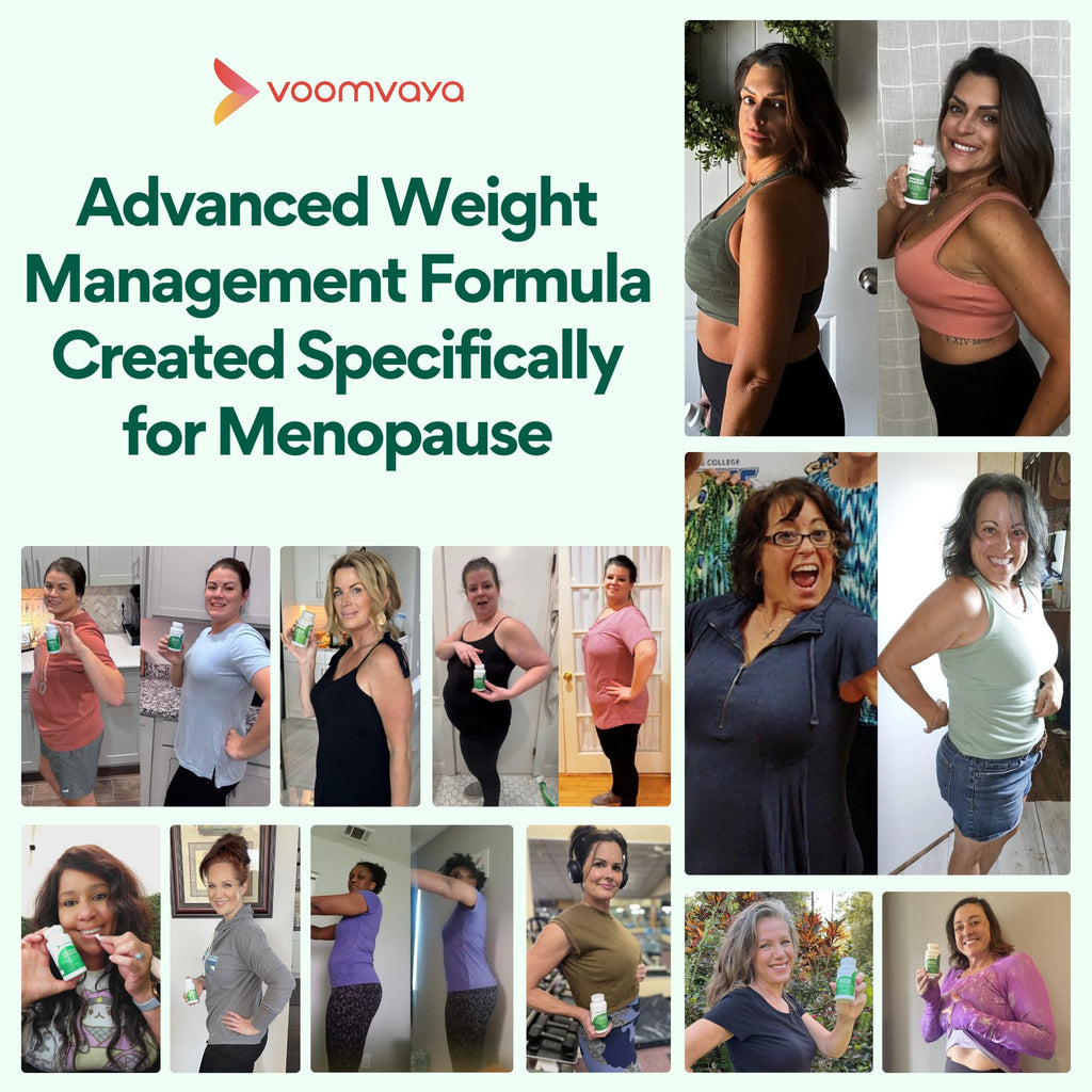 VoomVaya MenoSlim Advanced Menopause Weight Loss for Women – Menopause & Perimenopause Supplement for Women – Supports Healthy Metabolism & Overall Wellness – 60 Capsules VoomVaya Au supplements
