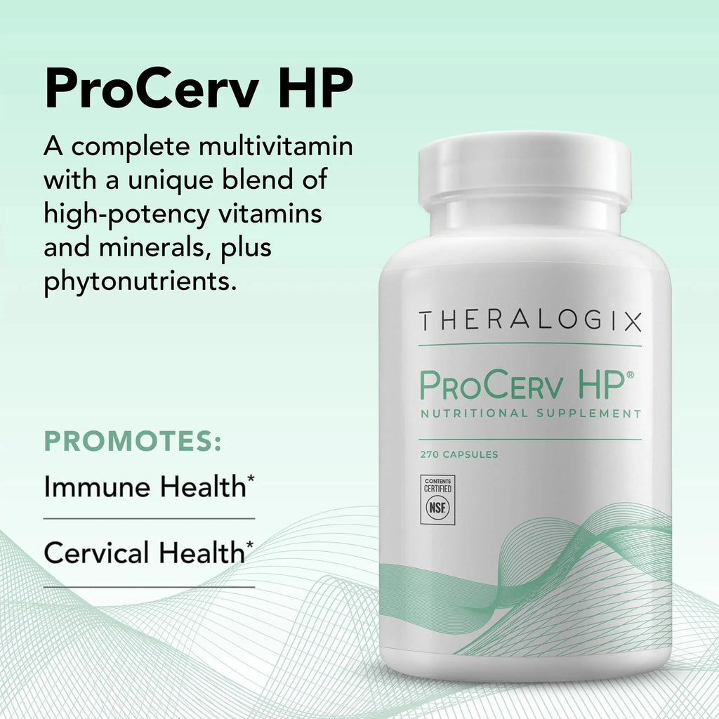 Theralogix ProCerv HP High-Potency Multivitamin - 90-Day Supply - Support for Women & Men - Immune Support Supplement Theralogix Au supplements