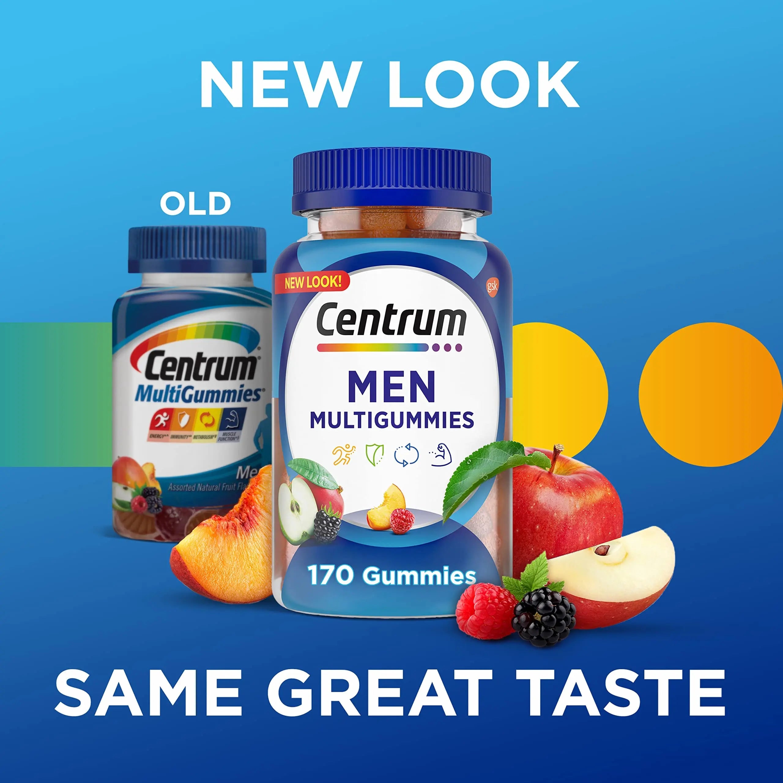 Centrum MultiGummies Gummy Multivitamin for Men, Multivitamin/Multimineral Supplement with Selenium, Antioxidants and Vitamin D3 Centrum Au supplements