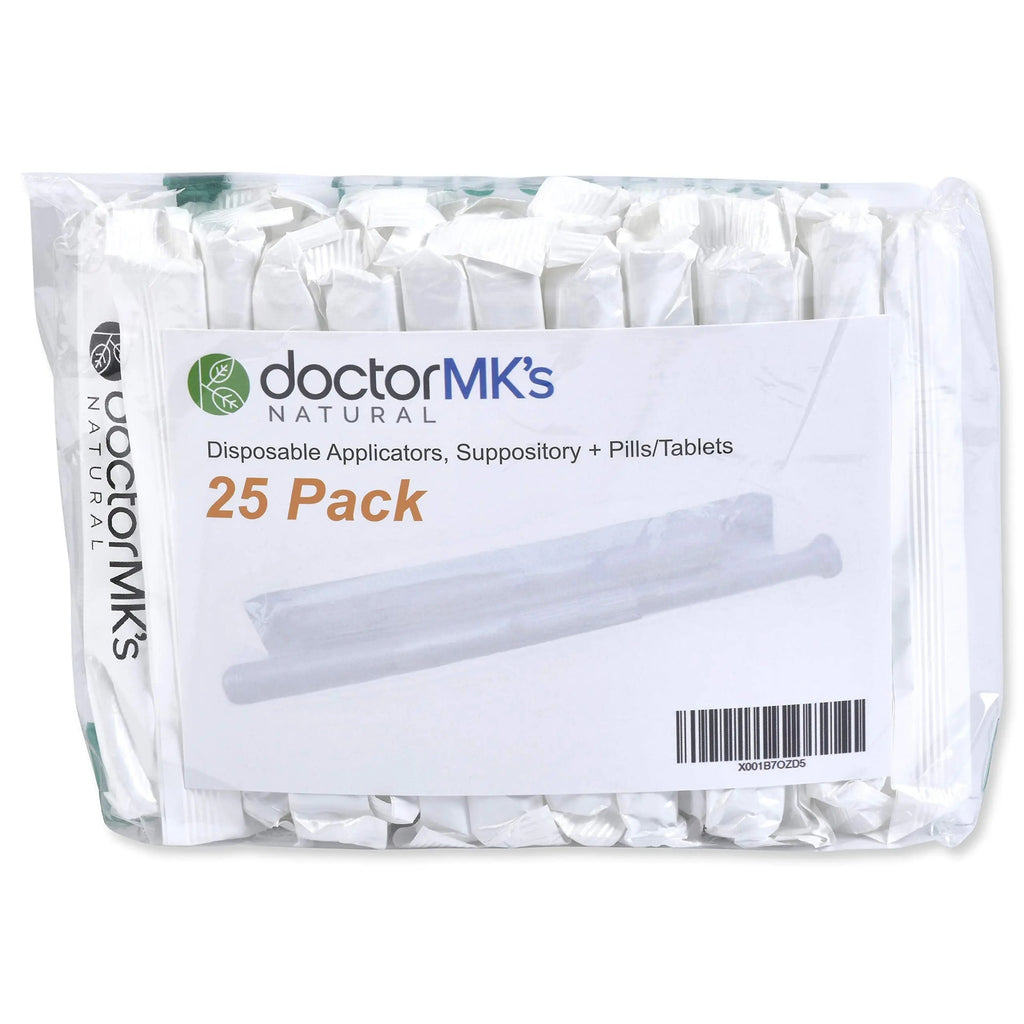 doctor MK's NATURAL Boric Acid Suppossitories (600mg) with Individually Wrapped Applicators doctor MK's NATURAL Au supplements