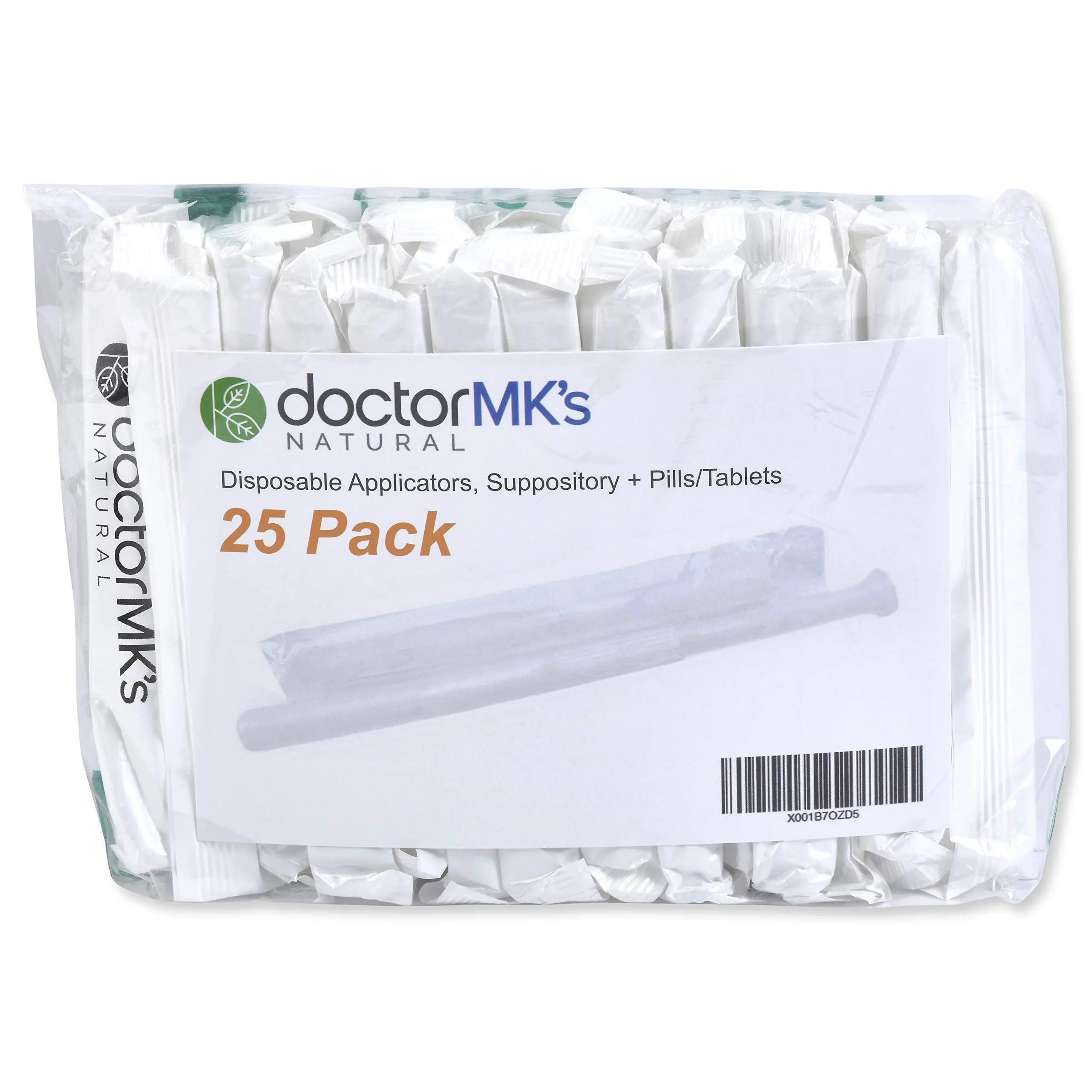 doctor MK's NATURAL Boric Acid Suppossitories (600mg) with Individually Wrapped Applicators doctor MK's NATURAL Au supplements