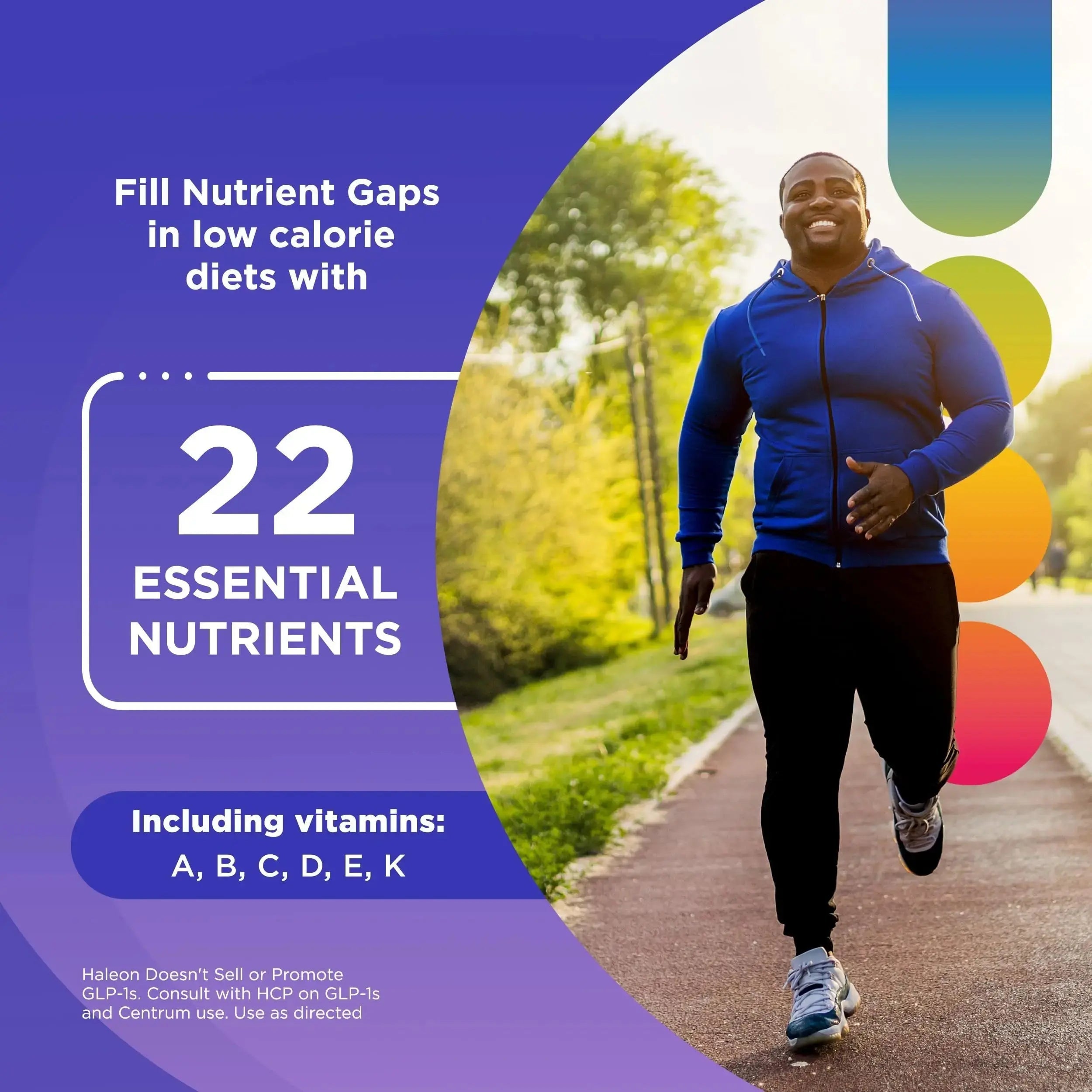 Centrum Nutrient Replenish GLP-1 Nutrition Support Multivitamin for Whole Body Health and Appearance - 180 Tablets, 6 Month Supply Centrum Au supplements