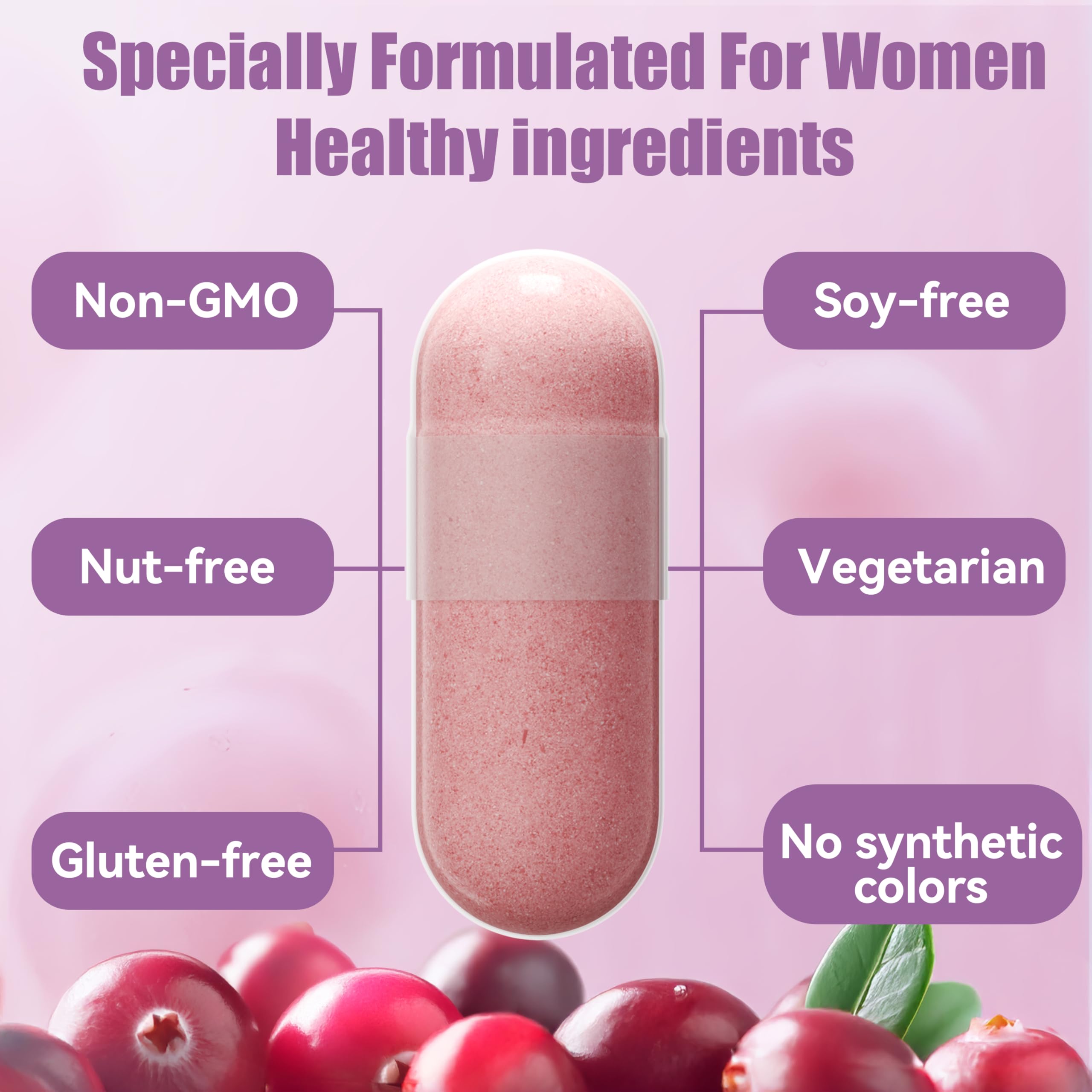 AnFamer Vaginal Probiotics for Women Female,Promotes Ph Balance,Healthy Vaginal Odor & Flora,Urinary Tract Health with Prebiotics & Lactobacillus Probiotic