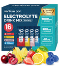 Venture Pal High Sodium Sugar Free Electrolytes Powder Packet, Zero Calories Hydration Packets with Vitamin, Sodium, Potassium & Magnesium, Electrolyte Drink Mix