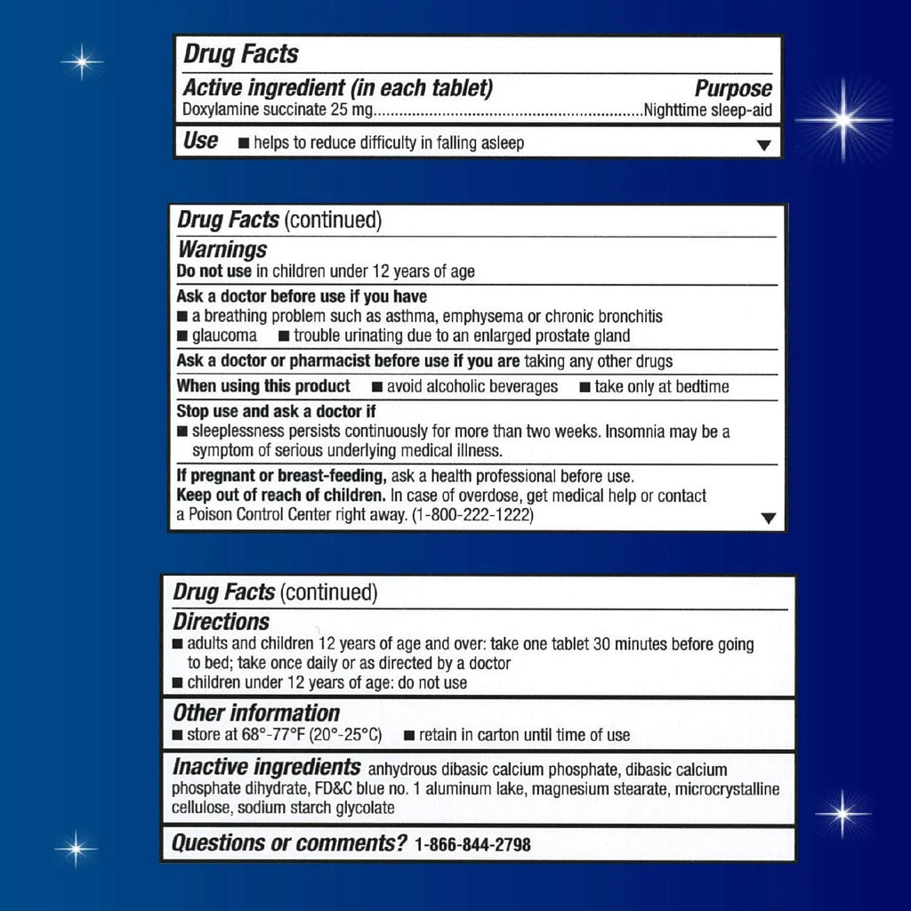 Unisom SleepTabs, Nighttime Sleep-aid, Doxylamine Succinate, 80 Tablets Unisom Au supplements
