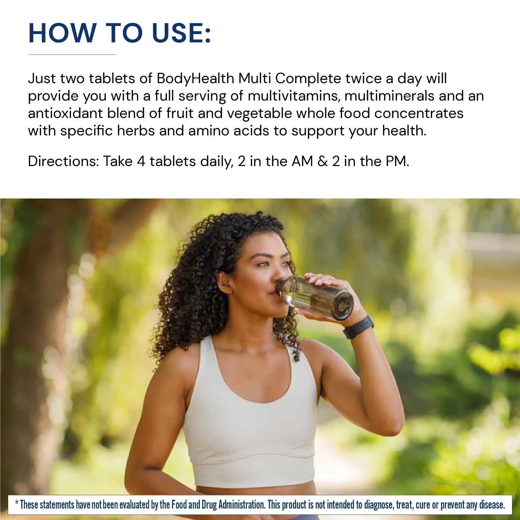 BodyHealth Multi Complete (120 Ct) Daily Multivitamin for Men and Women with Whole Foods, Minerals, Antioxidants BodyHealth Au supplements