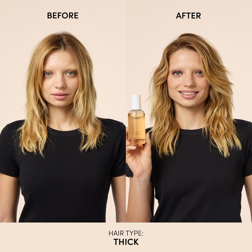 OUAI Wave Spray - Texture Spray for Hair with Coconut Oil & Rice Protein - Adds Texture, Volume & Shine for Beach Waves - Paraben Free, Safe for Color & Keratin-Treated Hair (6 fl oz) OUAI Au supplements