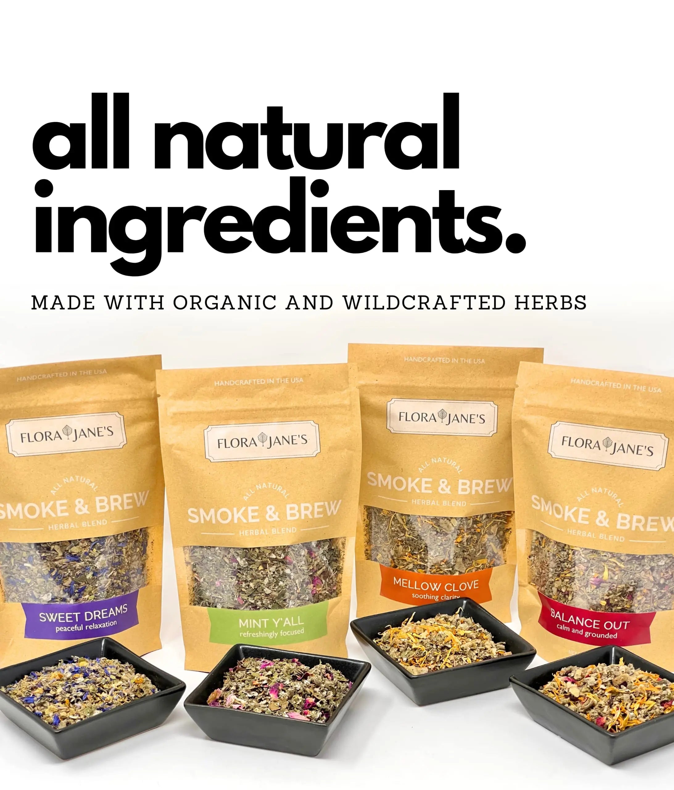 Smoke & Brew - Sweet Dreams Blend for Relaxation and Sleep - Caffiene Free Tea and Smoke Blend Flora Jane's Au supplements