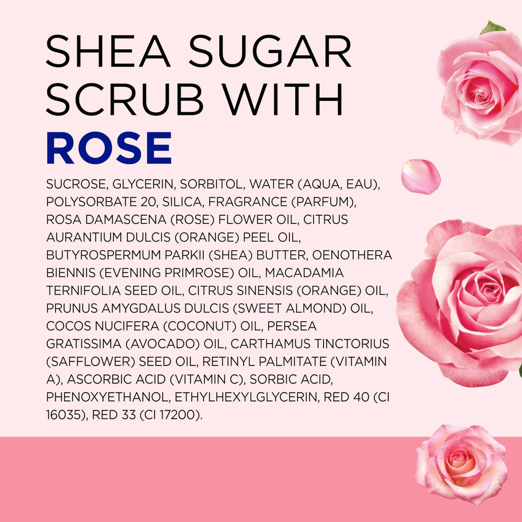 Dr Teal's Shea Sugar Body Scrub, Rose with Essential Oil, 19 oz (Pack of 3) Packaging May Dr Teal's Au supplements