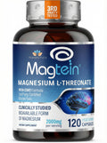 Magnesium L Threonate, Magtein, Brain Supplement for Memory, Focus, Sleep and Cognitive Support, High Absorption Magnesium L-Threonate, Non-GMO