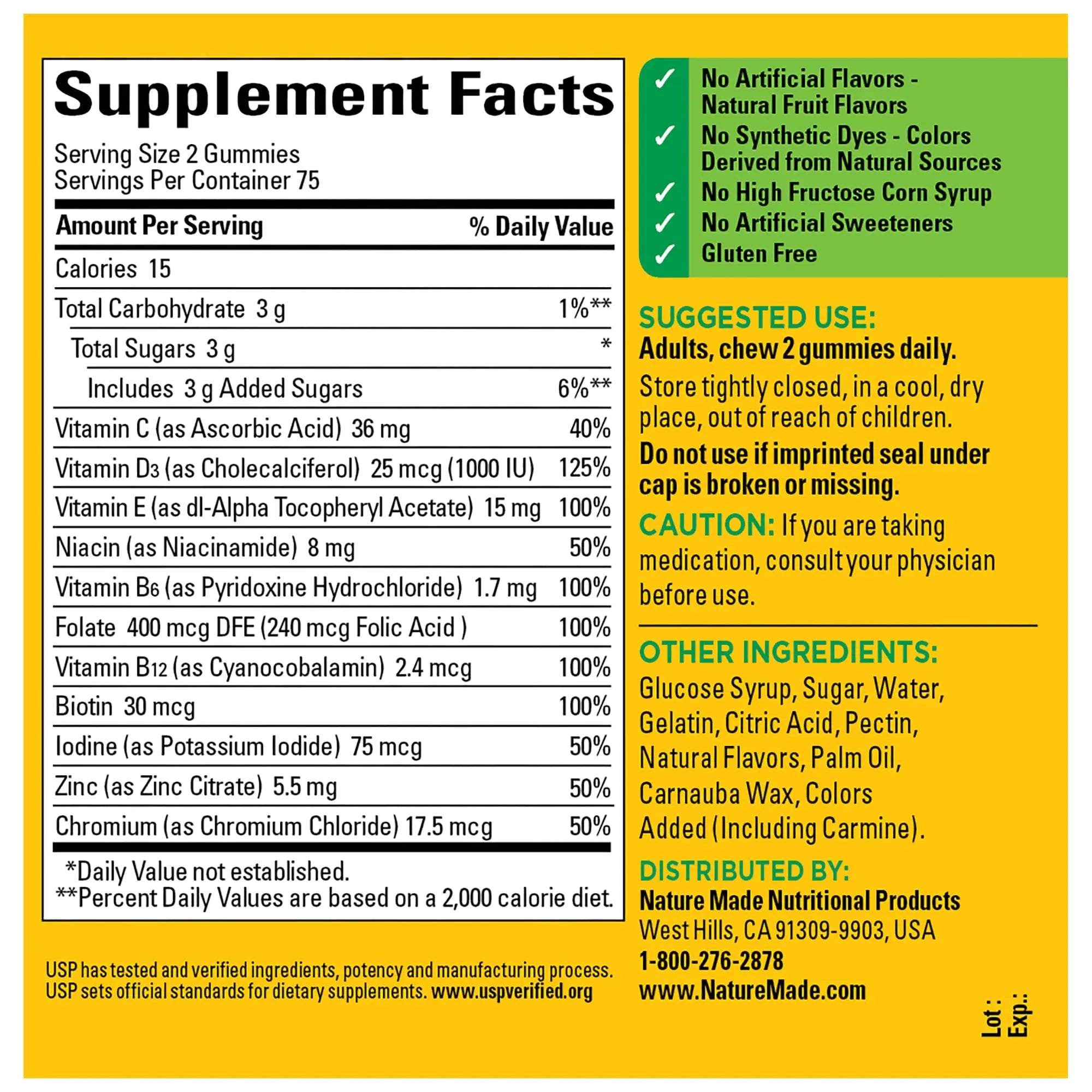 Nature Made Multivitamin Gummies, Mens & Womens Gummy Vitamins & Minerals, Adult Multivitamin Gummy Nature Made Au supplements