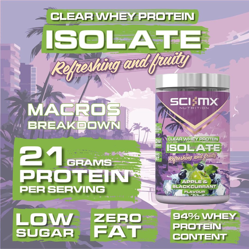 SCI-MX Clear Whey Isolate Protein - Apple and Blackcurrant Flavour - Lean Potein Formula for Muscle Growth SCI-MX Au supplements