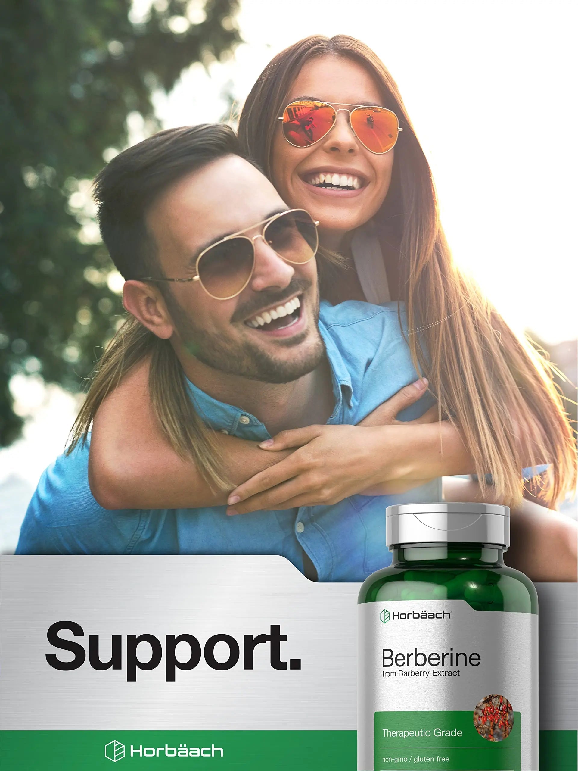 Berberine Supplement | 120 Capsules | Berberine HCl from Barberry Extract | Non-GMO Horbäach Au supplements
