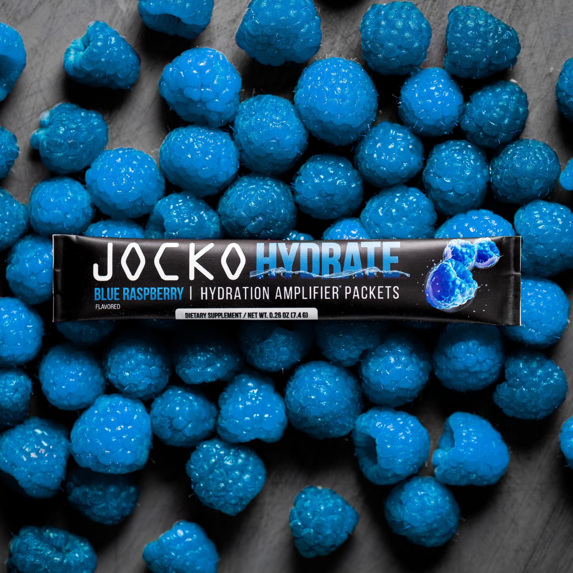 Jocko Fuel Hydrate Electrolytes Powder Packets Low Sugar - Hydration Amplifier Packets for Recovery, Dehydration, & Exercise - with Vitamins B6, B12 & C
