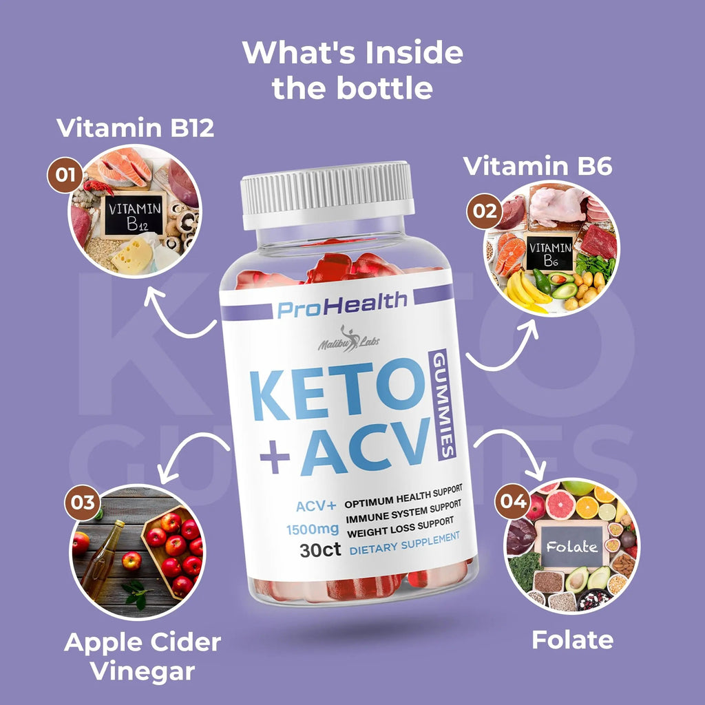 prohealth Keto acv Gummies - 1500mg Once a Day Keto, Strong Time Released Advanced Malibu Labs Au supplements