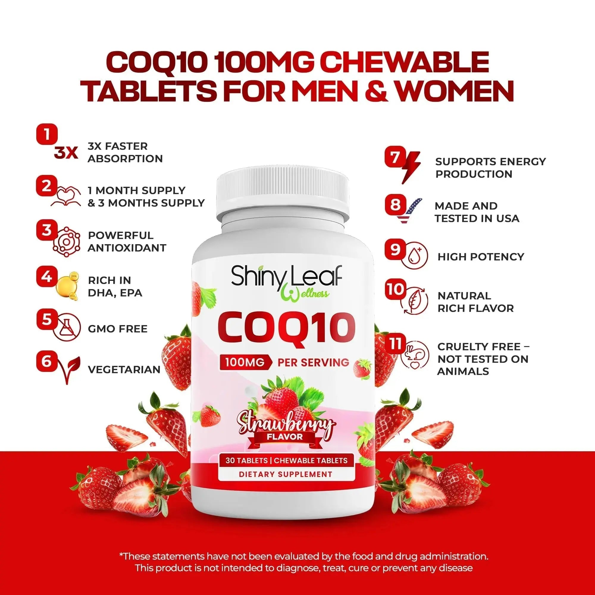 Bariatric Multivitamin with Iron One Capsule Per Day and CoQ10 100mg Supplement for Brain Health and Energy Management Shiny Leaf Au supplements