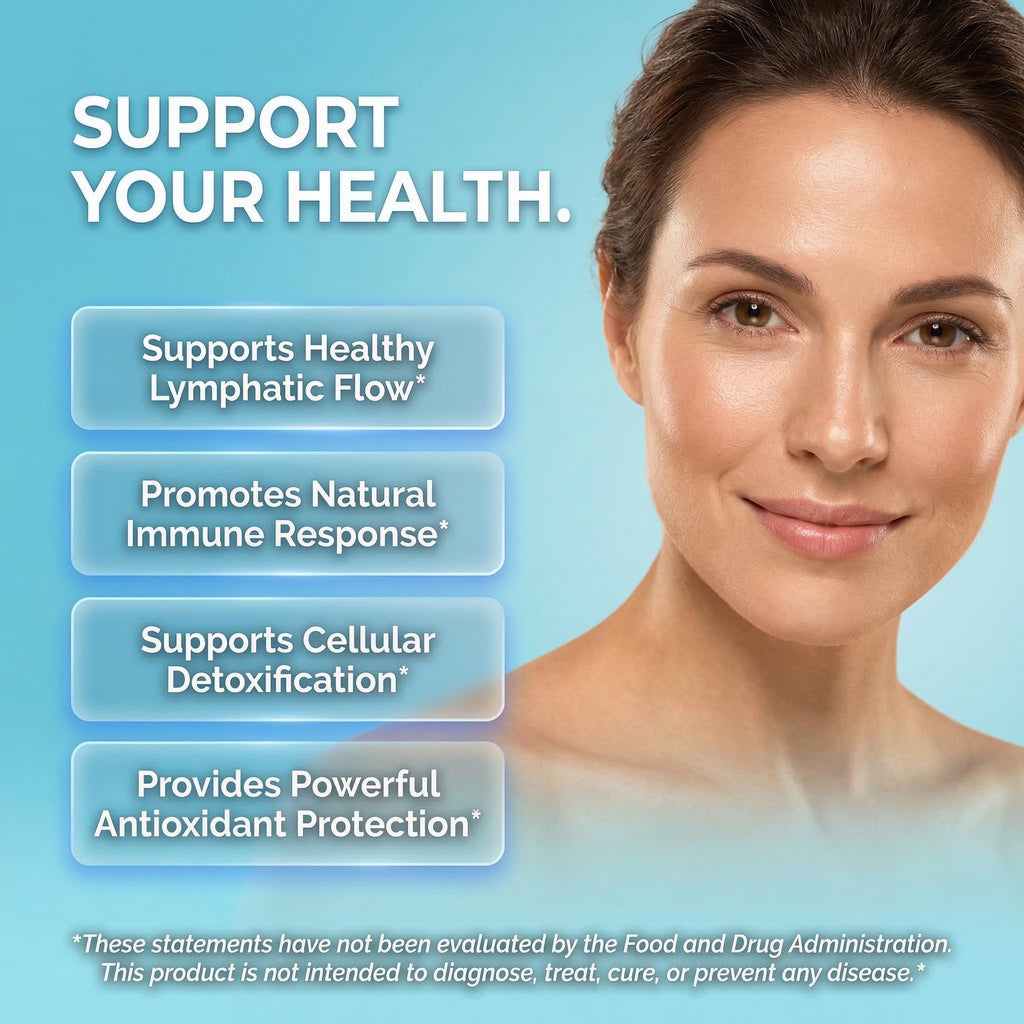 Organic Lymphatic Drainage Supplement | Lymphatic Support Drops | Burdock Root Echinacea Elderberry Dandelion Astragalus Milk Thistle Sea Moss Red Clover
