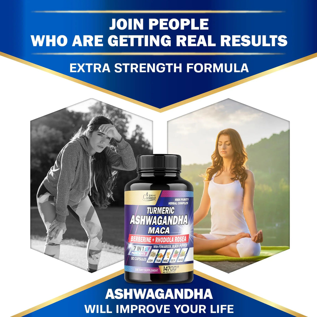 Ashwagandha Supplements 14700mg - Memory, Immune System & Strength Support Organic Cadane Au supplements