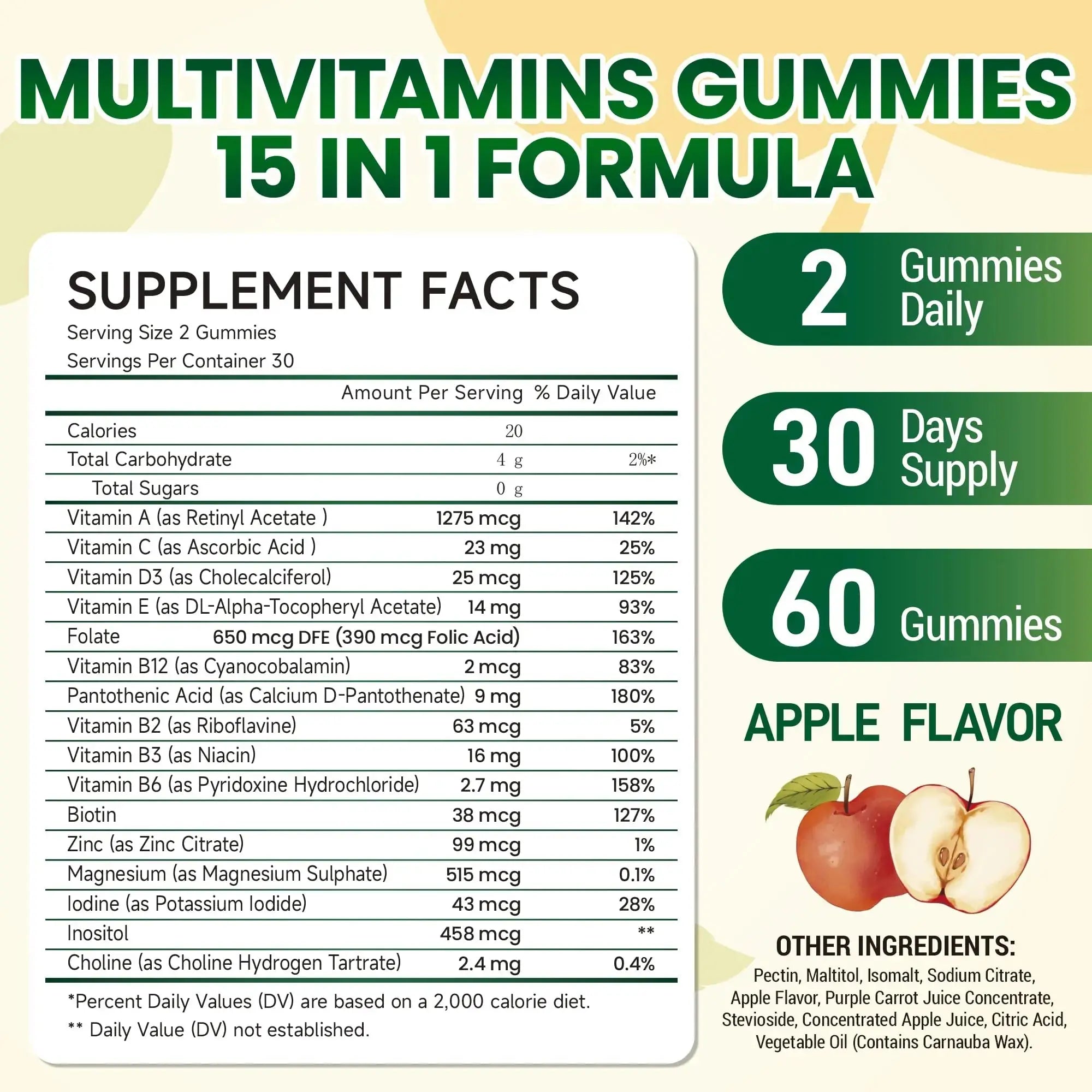 I LOVE HEALTH® 15-in-1 Multivitamin Gummies for Adults & Kids - Enhanced Formula with Vitamin A, C, D3, E, B12, Zinc, Magnesium & More I LOVE HEALTH Au supplements