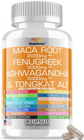 Stamiron Maca Root 2000mg Fenugreek 3000mg Ashwagandha 5000mg Supplement Stamiron Au supplements