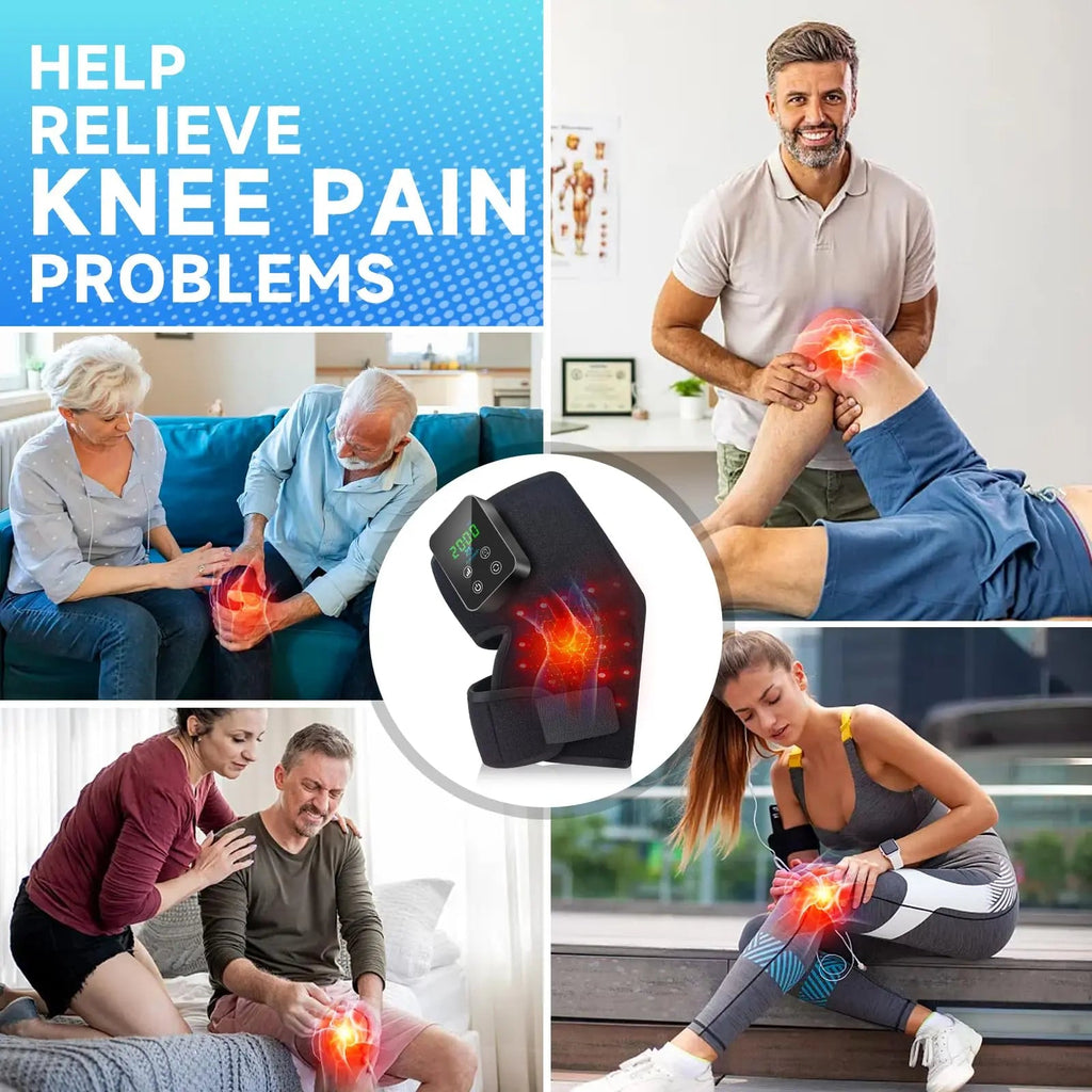 Red Light Therapy Knee Brace: Pain Relief Infrared Heating Pad 72 LED Heat Lamp Pain Relief Astarexin Au supplements
