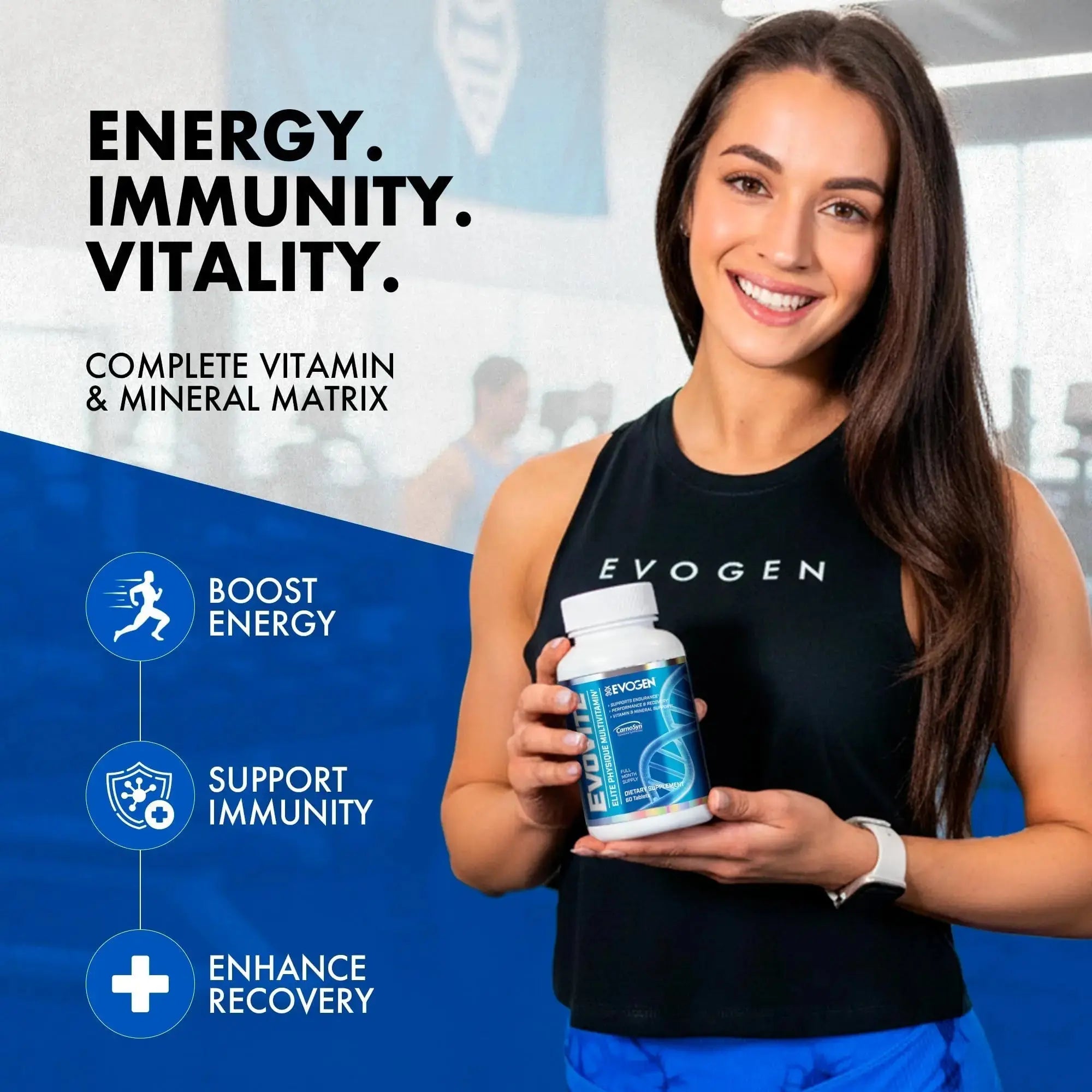 Evogen Evovite - Elite Physique Multivitamin for Women & Men | Advanced Formula for Endurance, Recovery, & Joint Health | Evogen Au supplements