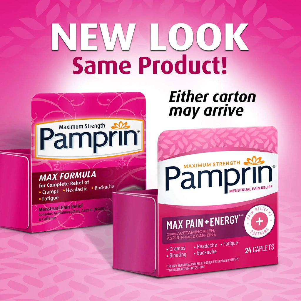 Pamprin Maximum Strength Max Formula, with Acetaminophen, Menstrual Period Symptoms Relief Pamprin Au supplements