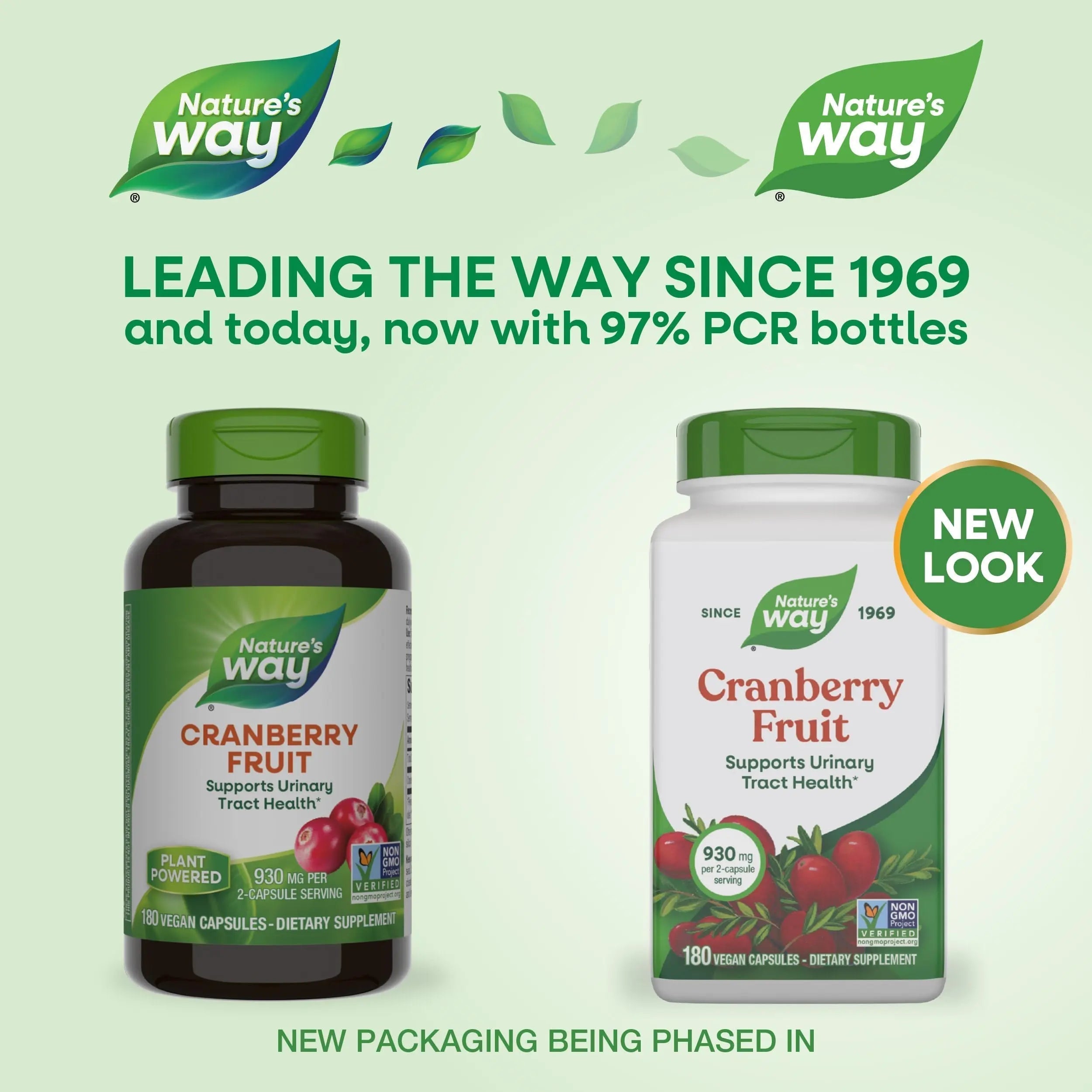 Nature's Way Cranberry Fruit, Cranberry Supplements, Supports Urinary Tract Health*, 930 mg per 2-Capsule Serving, 180 Capsules (Packaging May Vary) Nature's Way Au supplements