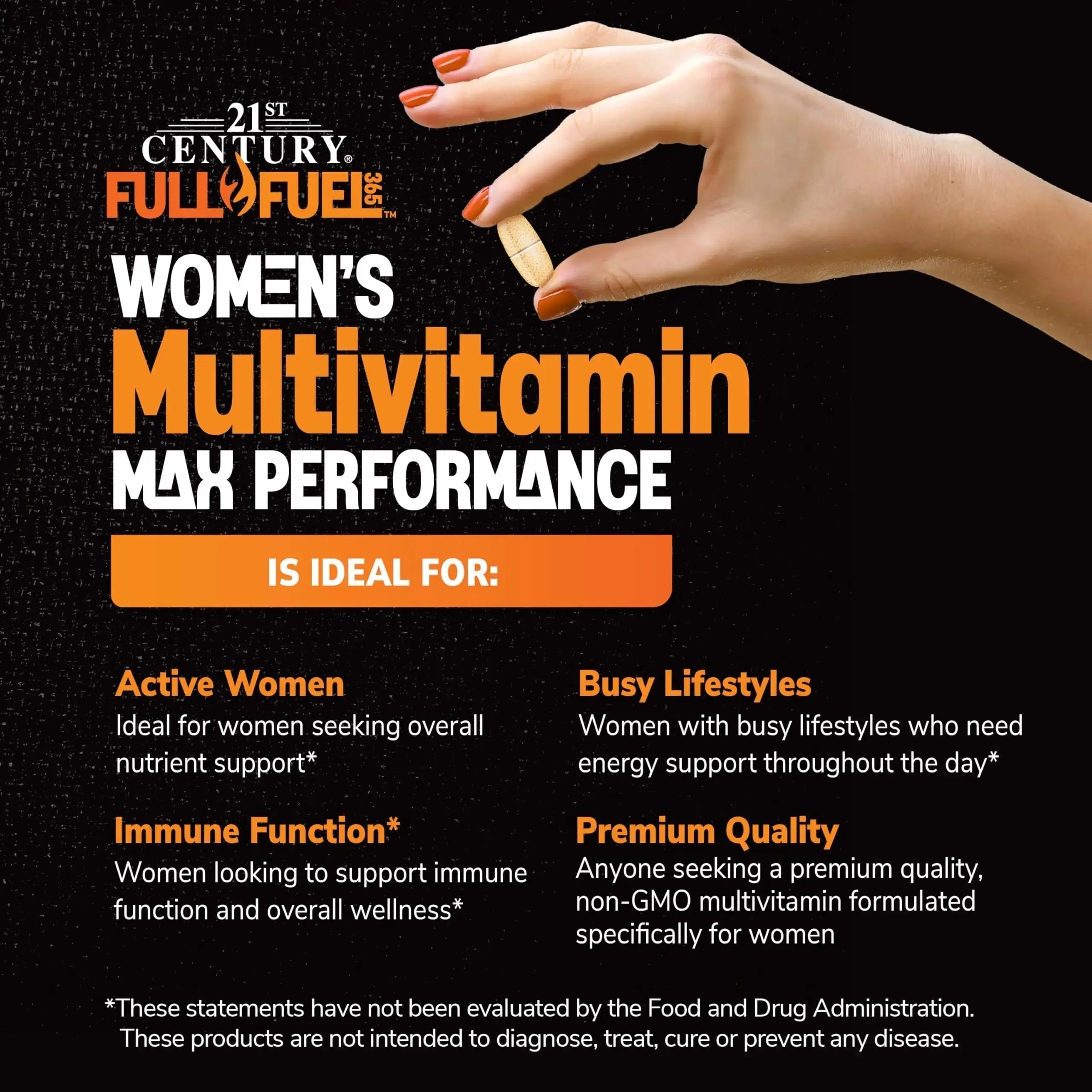 21st Century Full Fuel 365 Active Women’s Multivitamin, 120 Tablets, Daily Vitamins and Minerals for Energy, Muscle Support, Immune Health 21st Century Au supplements