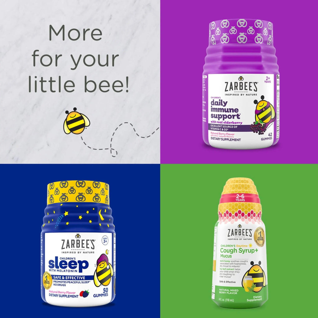 Zarbee’s Complete Kids Multivitamin Gummies + Immune Support, Berry Flavor, Honey-Sweetened, Gluten-Free & Gelatin-Free, Vitamins A, C, D3, E, B6, B12, Zarbee's Au supplements