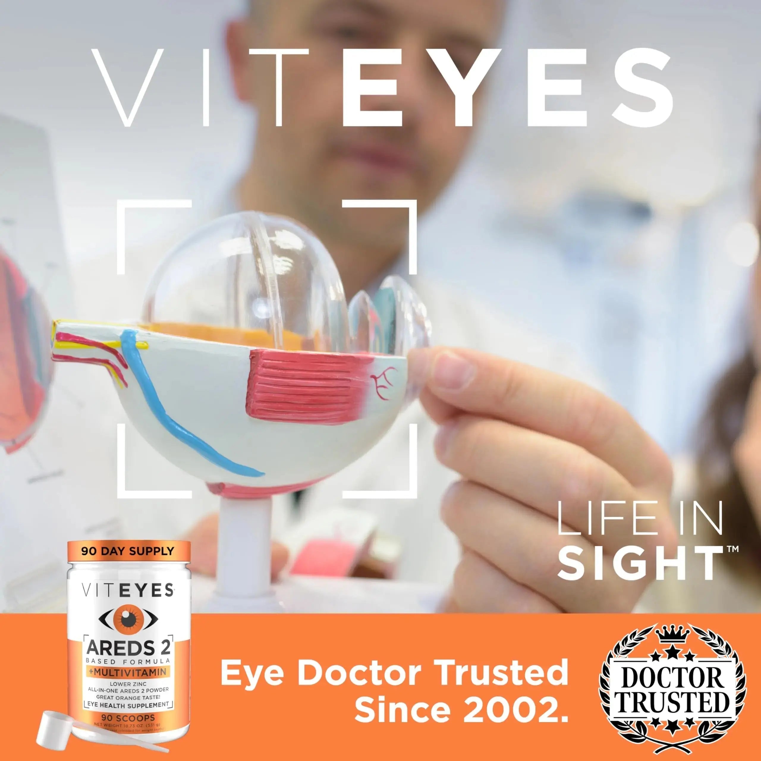 Viteyes AREDS 2 Powder + Multivitamin All-in-One, Macular Protection, Alternative to AREDS 2 chewables, No Pills, Lutein & Zeaxanthin Viteyes Au supplements