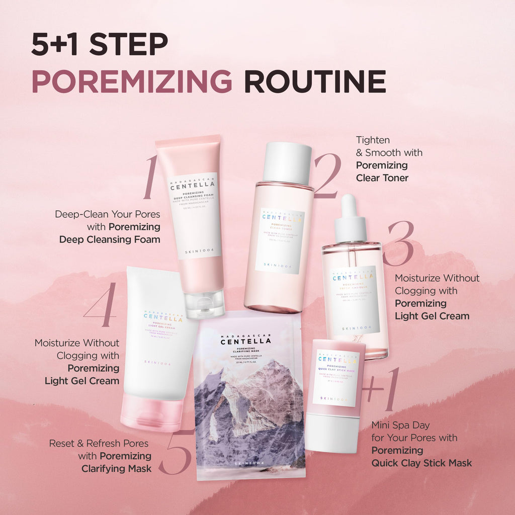 SKIN1004 Poremizing Deep Cleansing Foam, 4.23 fl.oz, 125ml, Makeup Remover, Korean Face Cleanser with Himalayan Pink Salt