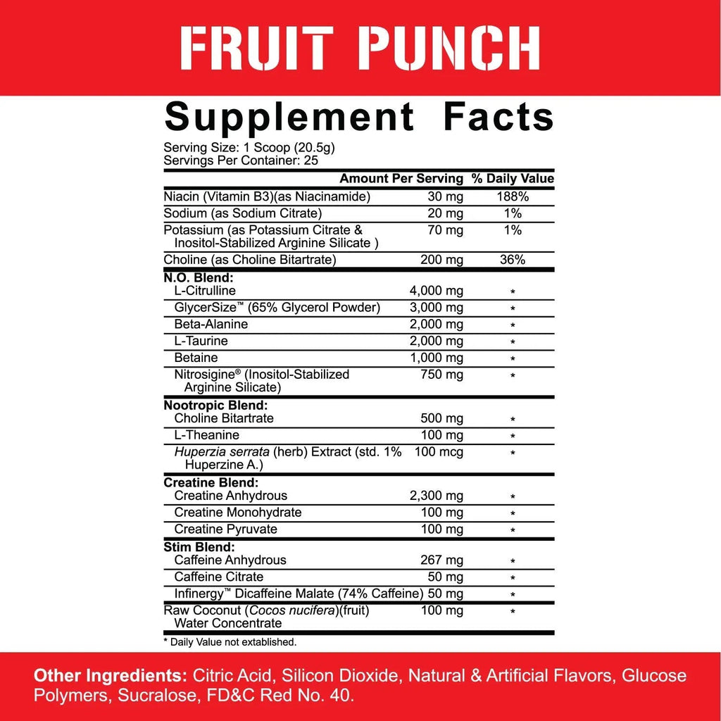 5% Nutrition Rich Piana Kill It Reloaded High Stim Pre-Workout | Ultra Energy, Focus 5% Nutrition Au supplements